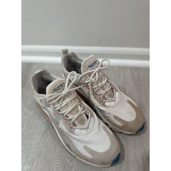 Nike Air Max 270 React Shoes Womens Size 10 Running White Pink Blue AT6174-100 - Picture 2 of 9